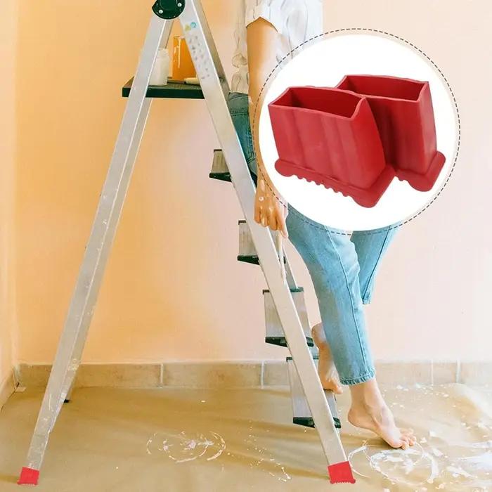 Tapis de pieds d'échelle pliante antidérapant B97A-4Pcs, coussinets et housses de pied d'escalier en