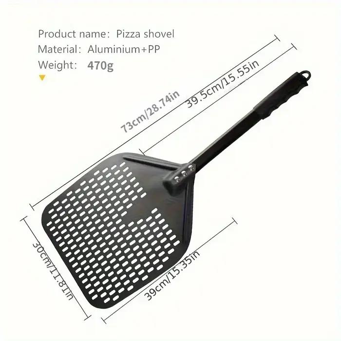 Pelle à pizza perforée rectangulaire, 30.48x35.56 cm, pour transfert, professionnelle, en aluminium,