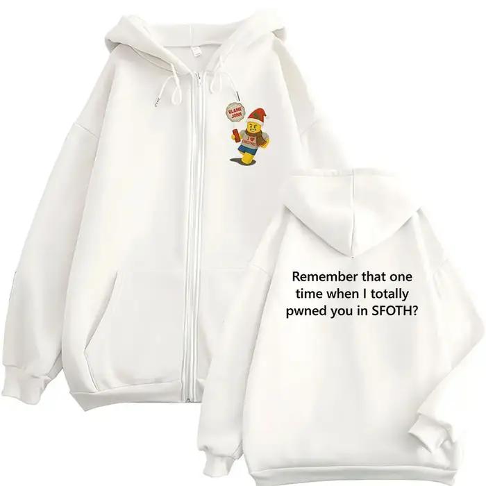Sweat à capuche avec fermeture éclair pour homme et femme, drôle, Blame John Meme, Shedletsky Forsak