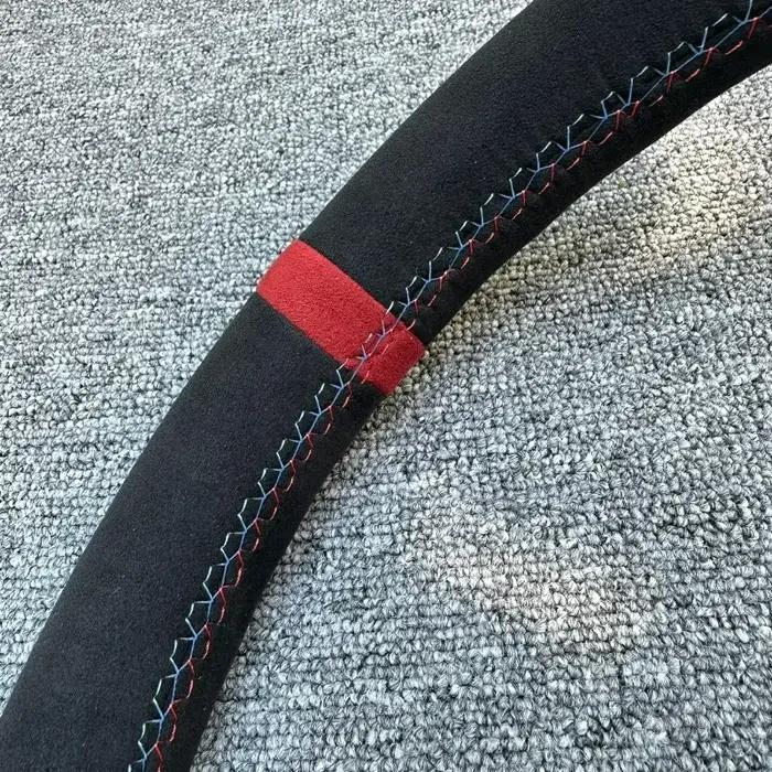 Housse de volant de voiture antidérapante cousue à la main, pour BMW M Sport G30 G02 X5 F40 F41 g82