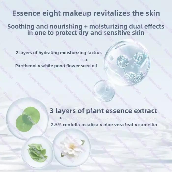 Maquillage fleur connaît coquille perle Collection apprêt coloration Base de maquillage visage lait