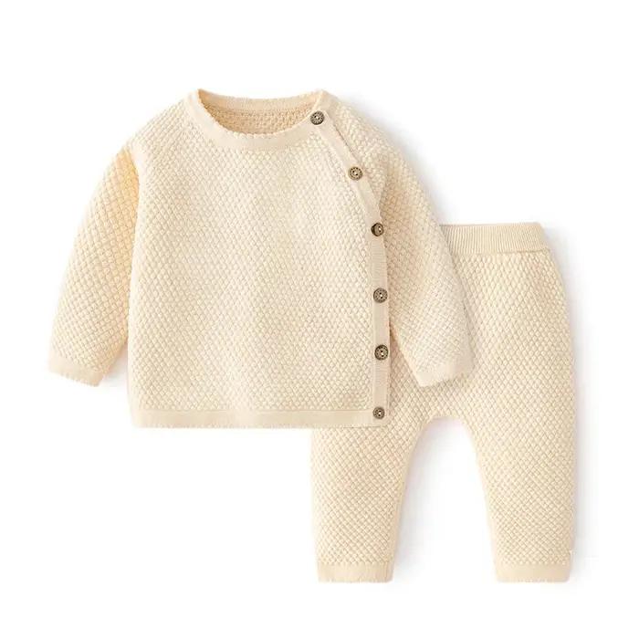 Ensemble pyjama coton bébé garçon fille - Vêtement nouveau-né confortable pour printemps