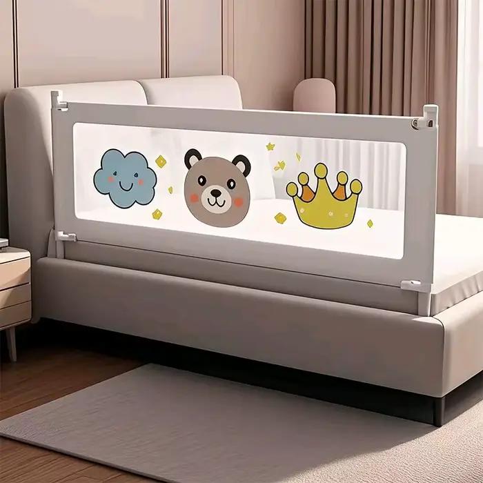 IMBABY Parcs pour Enfants Rail de Sécurité de Lit réglable en Hauteur pour Enfants Parc 0-6Y Bébés C