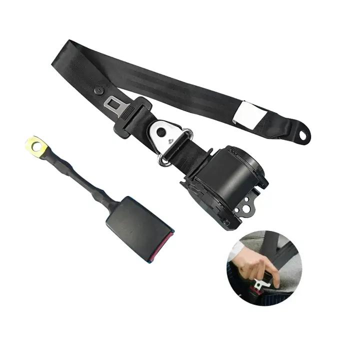 Ceinture de sécurité rétractable universelle à 3 points, sangles de sécurité pour conducteur, verrou