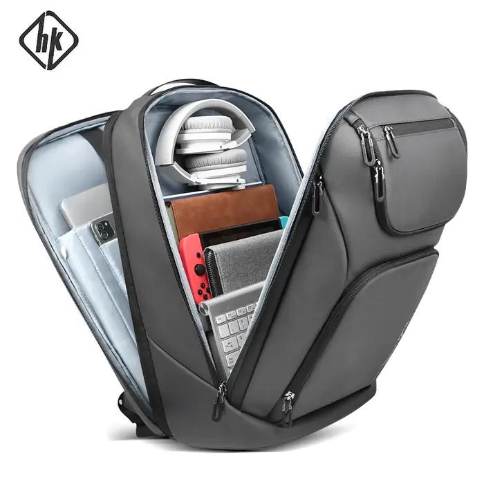 Ian-Sac à dos d'affaires de voyage pour homme, sac à dos pour ordinateur portable 17 pouces, sac à d