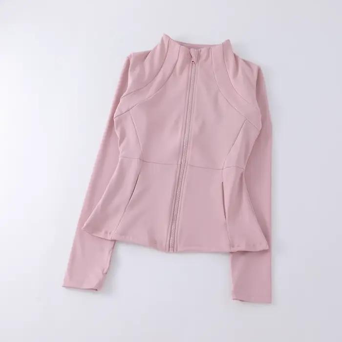 Vêtements de Yoga coupe-vent pour femmes, vêtements de sport, sweat-shirt à manches longues, vestes