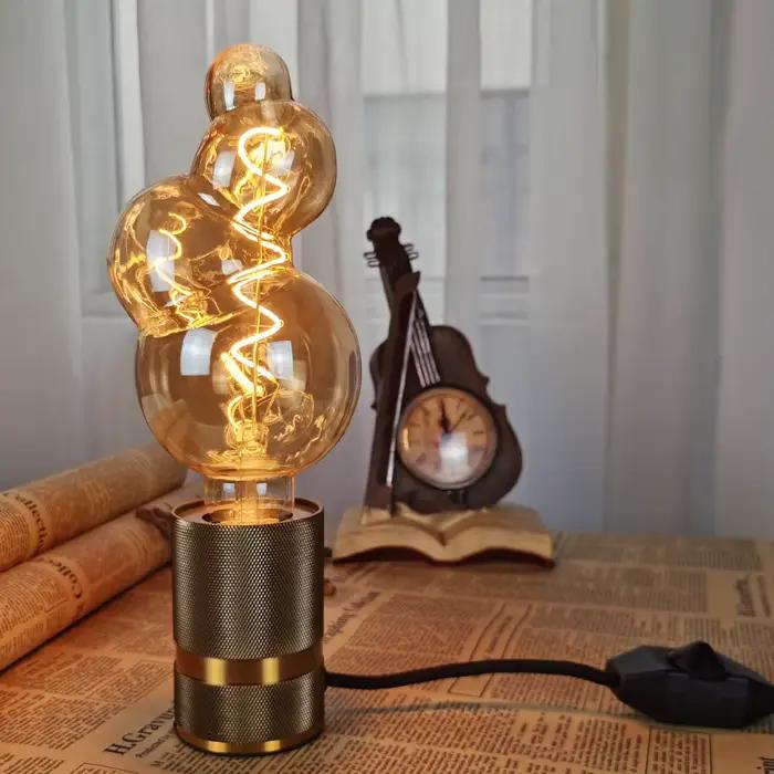 TIANFAN E27 Vintage Edison ampoule Led de forme spéciale Filament Led 4W Dimmable 220-240V ampoule d