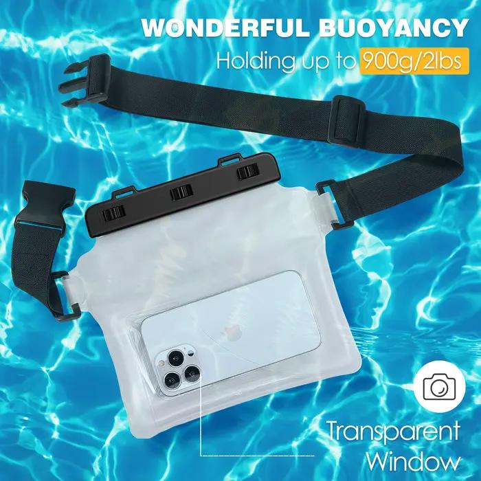 MoKo pochette de téléphone étanche Fanny Pack sac sec flottant pour natation kayak plongée en apnée