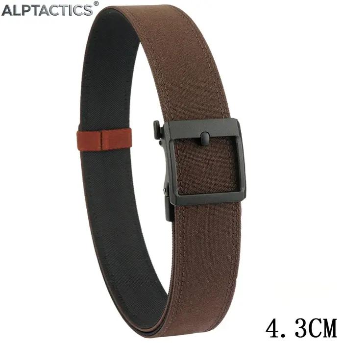 TUSHI 4.3cm ceinture tactique militaire pour hommes boucle automatique en métal épais en Nylon chass
