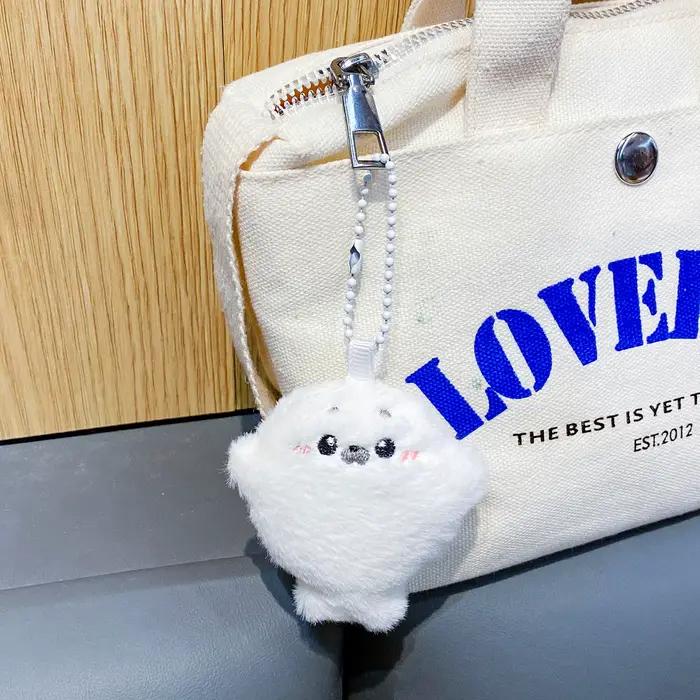 Pendentif de sac en peluche avec sceau pour bébé, pendentif de poupée en peluche dessin animé et mig