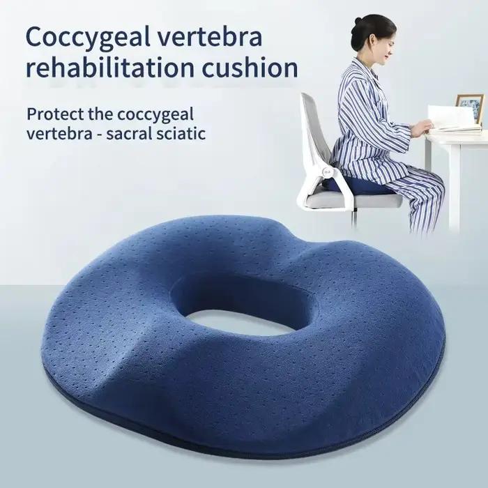 Coussin de siège de bureau en coton à mémoire de forme, coussin de décompression du CÔTÉ cyx masculi