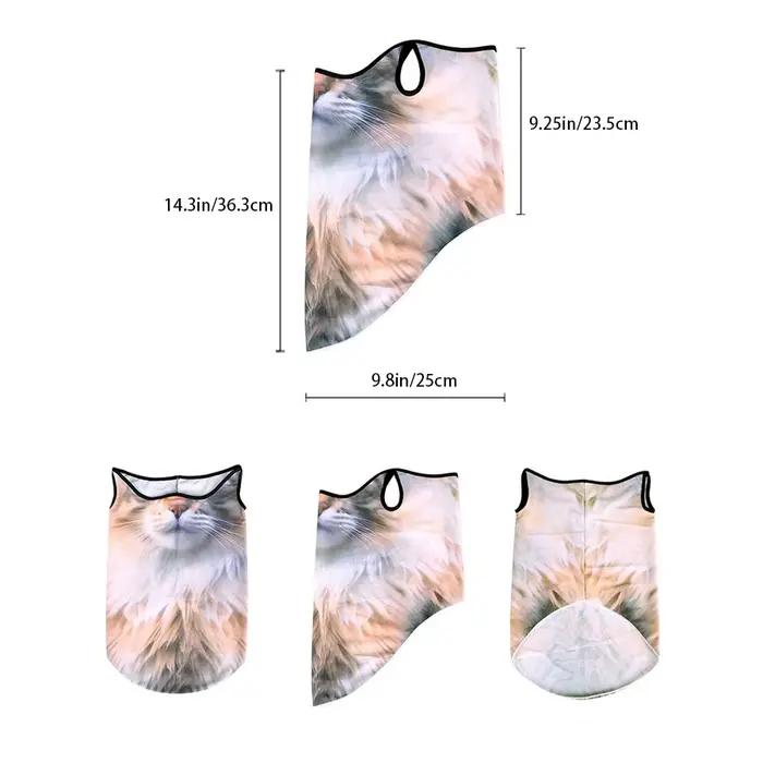 Lce soie respirant Bandana cyclisme course écharpe équitation randonnée sport 3D Animal masque couve