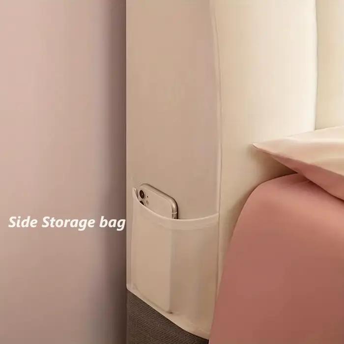Housse de tête de lit matelassée en peluche courte de haute qualité, couvre-tête de lit de luxe en v