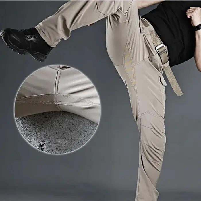 Pantalon cargo Softshell élastique pour hommes, pantalon de randonnée, de camping, d'escalade, de fi