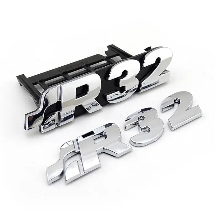 Emblème de grille brillante pour VW Golf R32, Golf 4, Golf 5, Boot Logo, Mm, 1999-2008