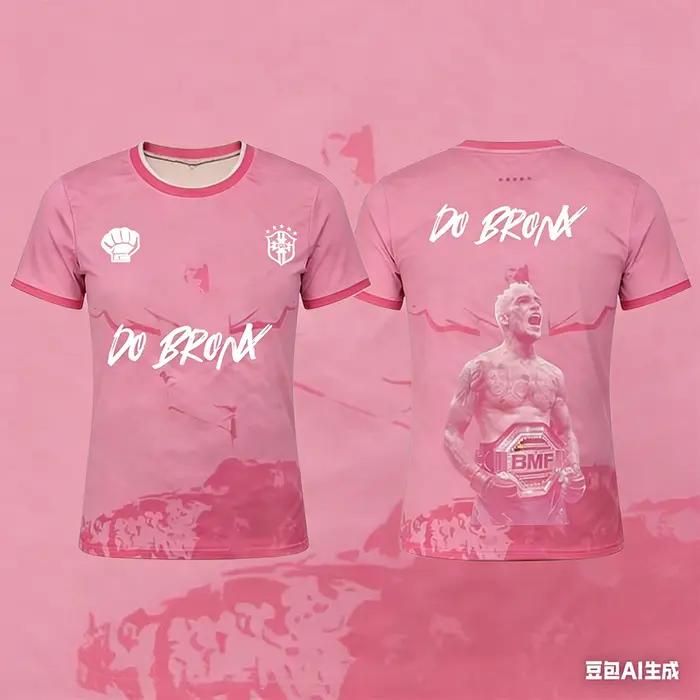 T-shirt de sport BMF pour homme, modèle Charles Oliveira Brazilian Son, coupe oversize, respirant, s