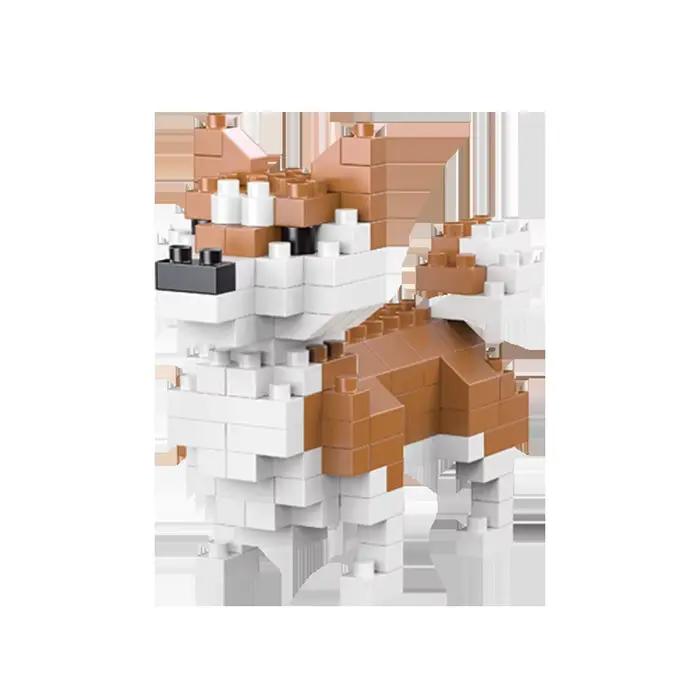 Mini blocs de construction pour chien teckel design détaillé jouet éducatif pour enfants et adultes occasions spéciales cadeau personnalisé