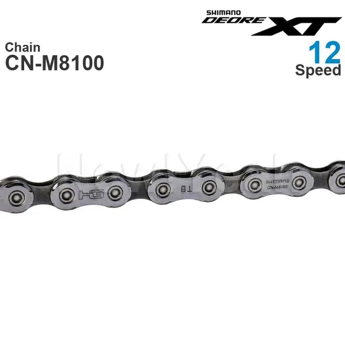 Chaînes de vélo d'origine SHIMANO DEORE XT CN-M8100 12 vitesses-HYPERGLIDE +-SIL-TEC-chaîne vtt 116/