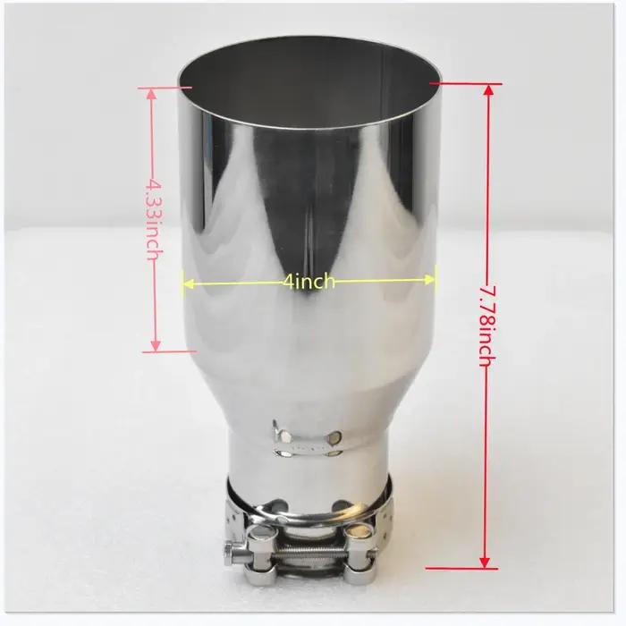 Silencieux d'Échappement Universel en Acier Inoxydable pour Rénovation de Véhicule, Modification de