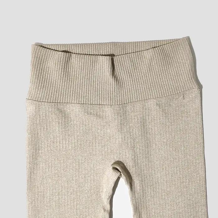 Pantalon de Yoga sans couture, Leggings de sport, taille haute, couleur unie, pleine longueur, pour