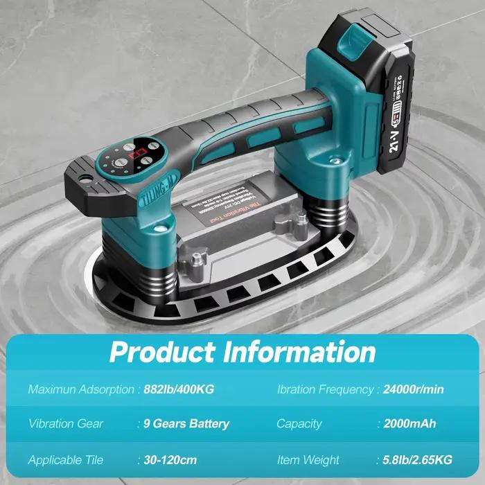 Makita – Machine de pose de carreaux à 9 vitesses, 400KG, nivellement par vibrations, outil électriq