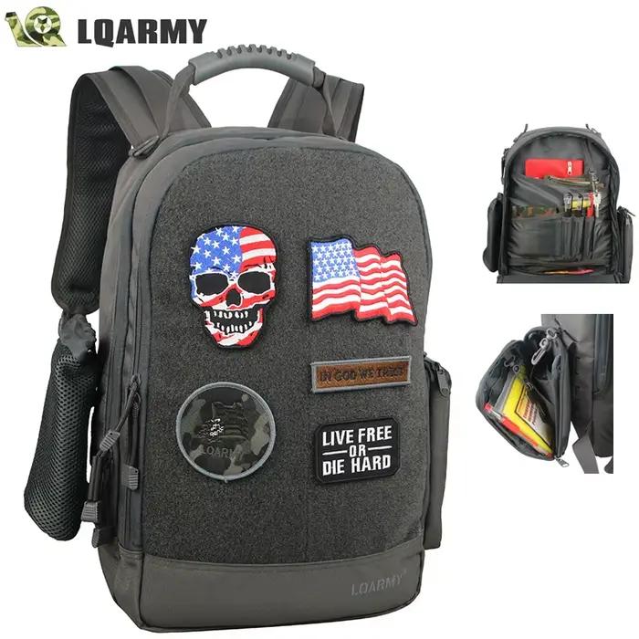 Sac à dos militaire extérieur étanche pour homme, sac pour ordinateur portable multifonction, 35L