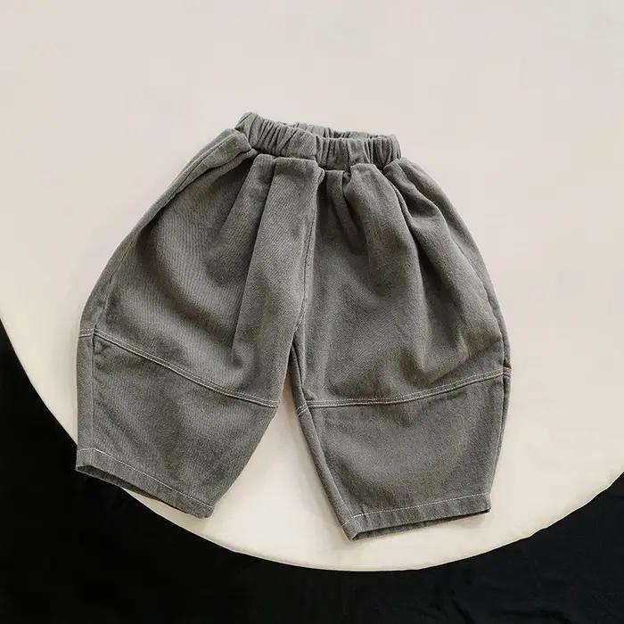 Pantalon sarouel jambes larges enfants printemps confortable style moderne pour filles et garçons occasions spéciales