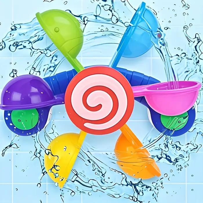 Jouets de bain de moulin à vent rotatif amusants, cadeaux de bain sensoriels pour enfants, cadeaux d