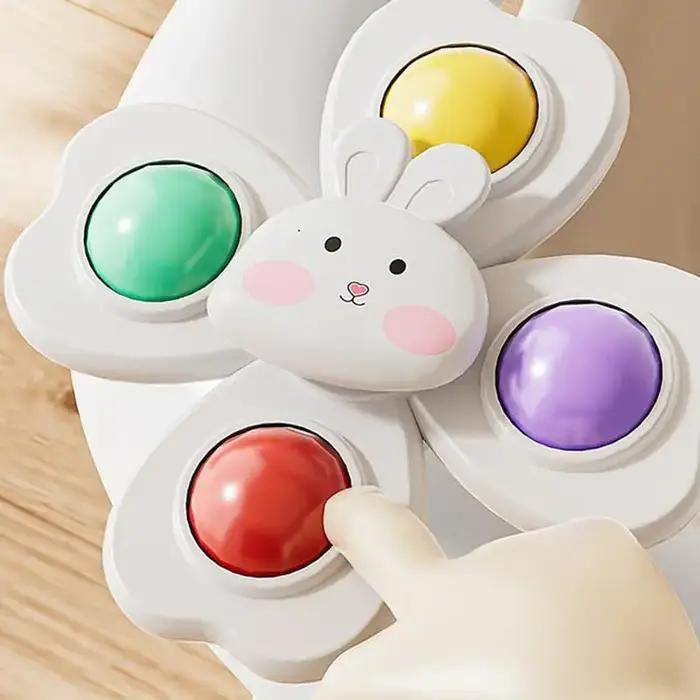 Siège de bain pour bébés assis avec jouets rotatifs antidérapants pour enfants de 1 à 3 ans moments de jeu et bains sécurisés
