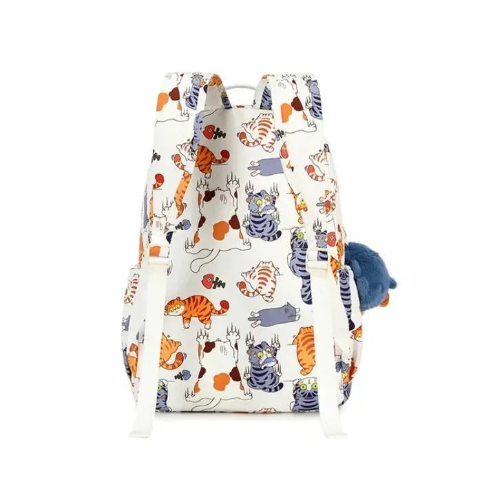 Sac à Dos d'École Imprimé à la Mode pour Étudiant, Grande Capacité, pour Femme, Loisirs, Voyage, Moc
