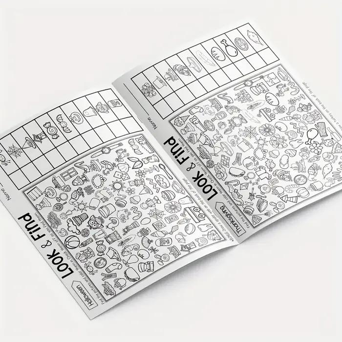 Livre de coloriage d'objets cachés pour enfants, contient plus de 100 activités de recherche et de c