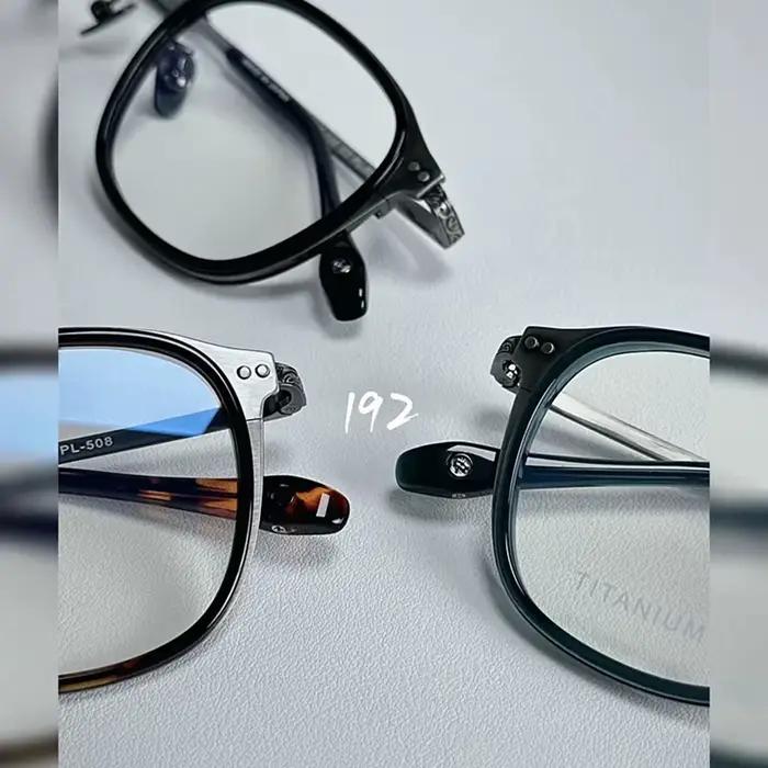 Lunettes rétro en titane pur pour hommes, nouvelle Reproduction de Style japonais, galvanoplastie IP