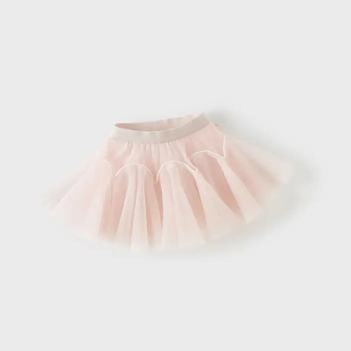 Dave Bella été enfants rose maille princesse jupe décontracté doux mignon fille robe de bal chic dou