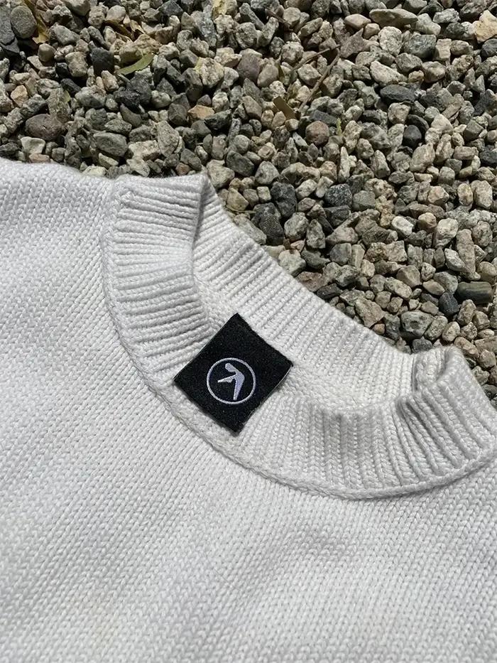 Pull homme Y2K Aphex double tricot surdimensionné pull gothique hiver graphique Streetwear à manches