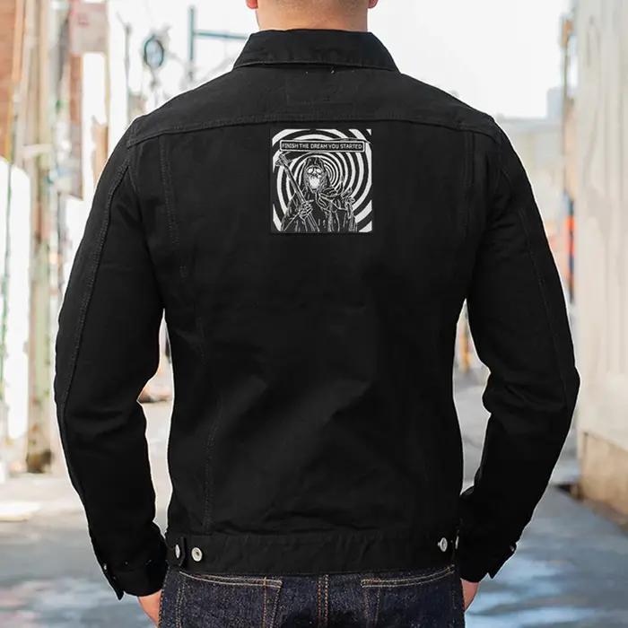 Étiquette tissée absurde, patch punk, badge humoristique, bricolage, fer à coudre sur des patchs noi