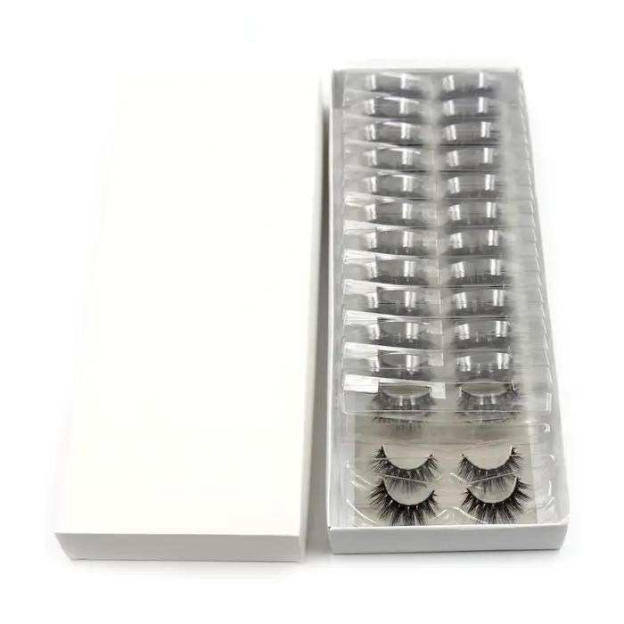 LEHUAMAO10/100 paires de cils de vison en gros doux moelleux court faux cils extension de cils natur