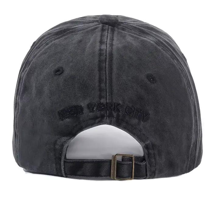 Casquette en coton délavé de New York pour hommes et femmes, Gorras à rabat, Casquette de Baseball,