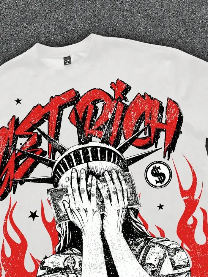 Le nouveau T-shirt pour hommes pour l'été de 2025 présente une impression de motif d'ange 3D douce e