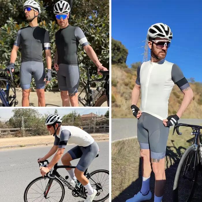 YKYWBIKE cuissard à bretelles de cyclisme hommes vêtements de plein air vélo Ride 6 heures rembourré