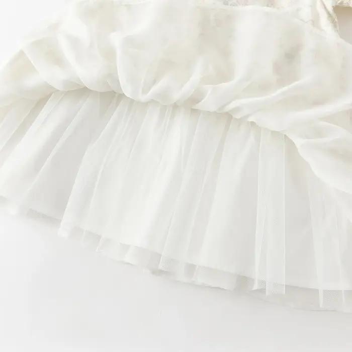 Robes en maille pour filles Dave Bella, robes d'été pour enfants, vêtements pour enfants, robe éléga