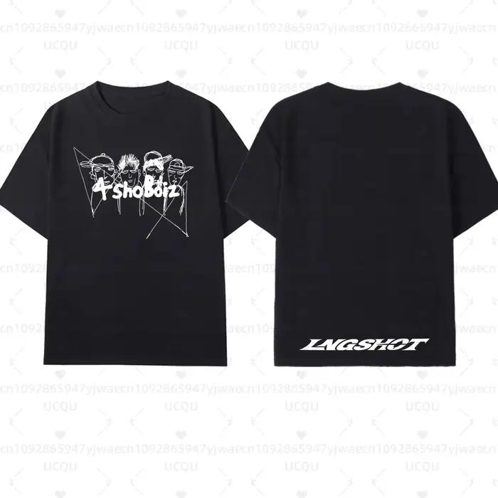 T-shirt LNGSHOT Kpop Fashion Jay Park pour hommes et femmes, t-shirt à manches courtes de haute qual