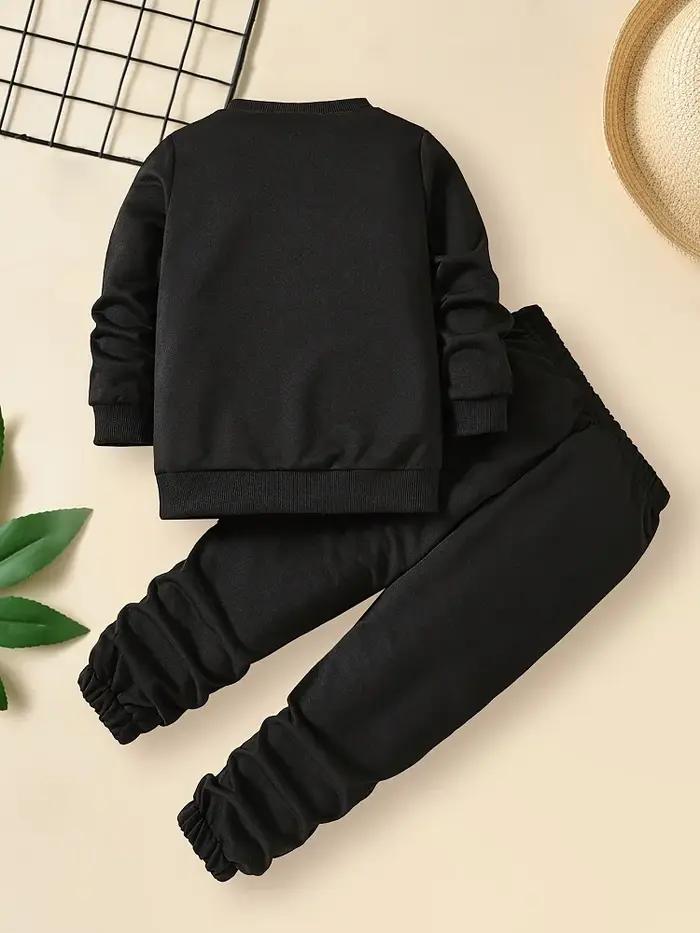 Ensemble vêtements automne enfants garçons filles, sweat-shirt araignée pull pantalon costume 2 pièces