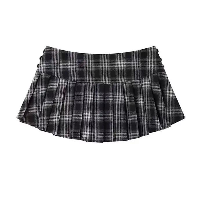 Mini jupes à carreaux pour femmes, mode coréenne, vêtements Y2k, jupes courtes mignonnes, Harajuku,