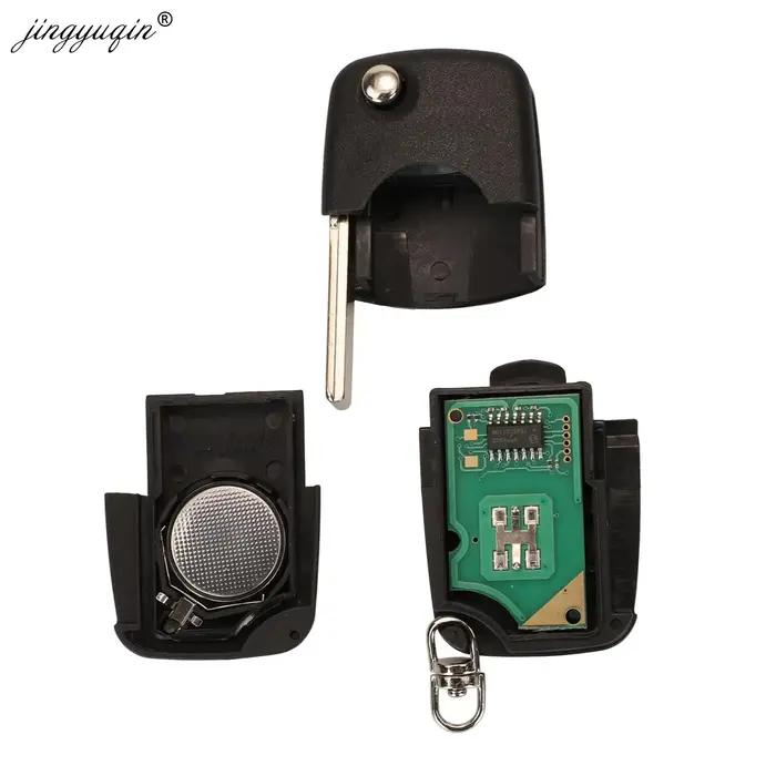 jingyuqin 4D 0837231 Clé télécommande R 433Mhz, puce ID48 pour Audi A3 A4 A6 A8 TT, clé de voiture p