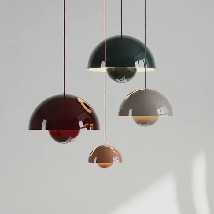 23 cm lustre créatif chambre étude Restaurant lampes suspendues lampe décorative multicolore en opti