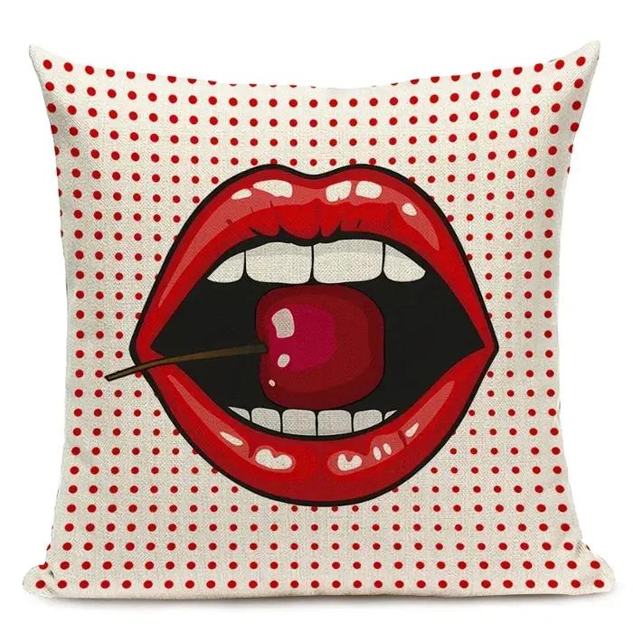 Housse de coussin imprimée Pop Art, taie d'oreiller décorative pour siège de voiture, décoration de