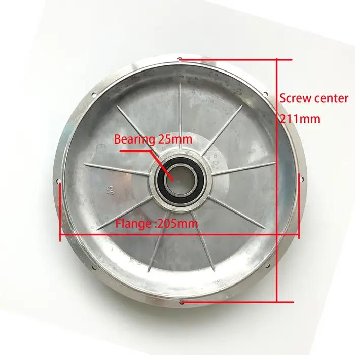 Moteur de moyeu 3000W avec frein à disque, couvercle de moyeu 150mm, moteur sans engrenage à entraîn