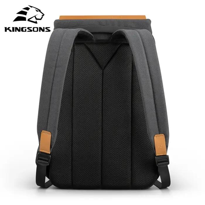 Kingsons 2025 nouveau USB charge sac à dos pour ordinateur portable 15.6 pouces sac d'ordinateur por