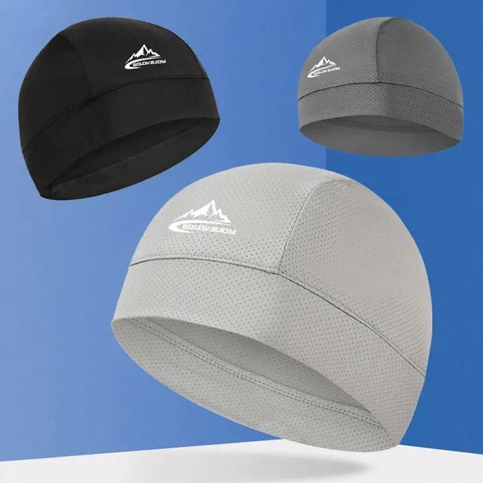 Casquette de crâne rafraîchissante, doublure de casque, respirante, évacuant la transpiration, cycli
