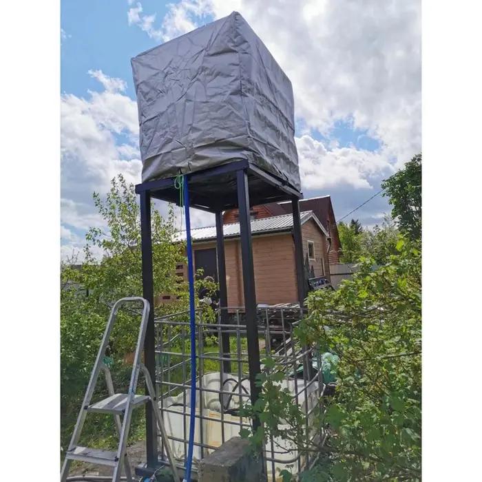 Couvercle fourre-tout vert IBC, conteneur de 1000 litres, feuille d'aluminium, étanche à la poussièr
